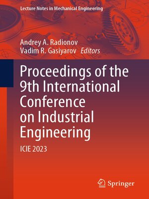 cover image of Proceedings of the 9th International Conference on Industrial Engineering